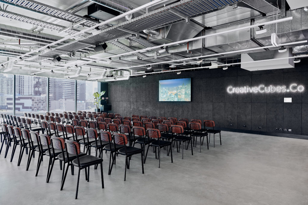Professional conference setup at MicDrop venue in Melbourne